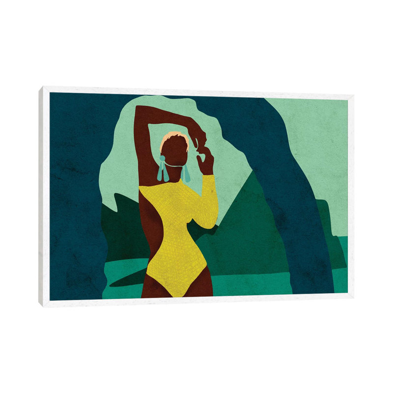 Citronella Horizontal by Reyna Noriega - Print on Canvas, 66.04 cm H x 45.72 cm W, White Framed