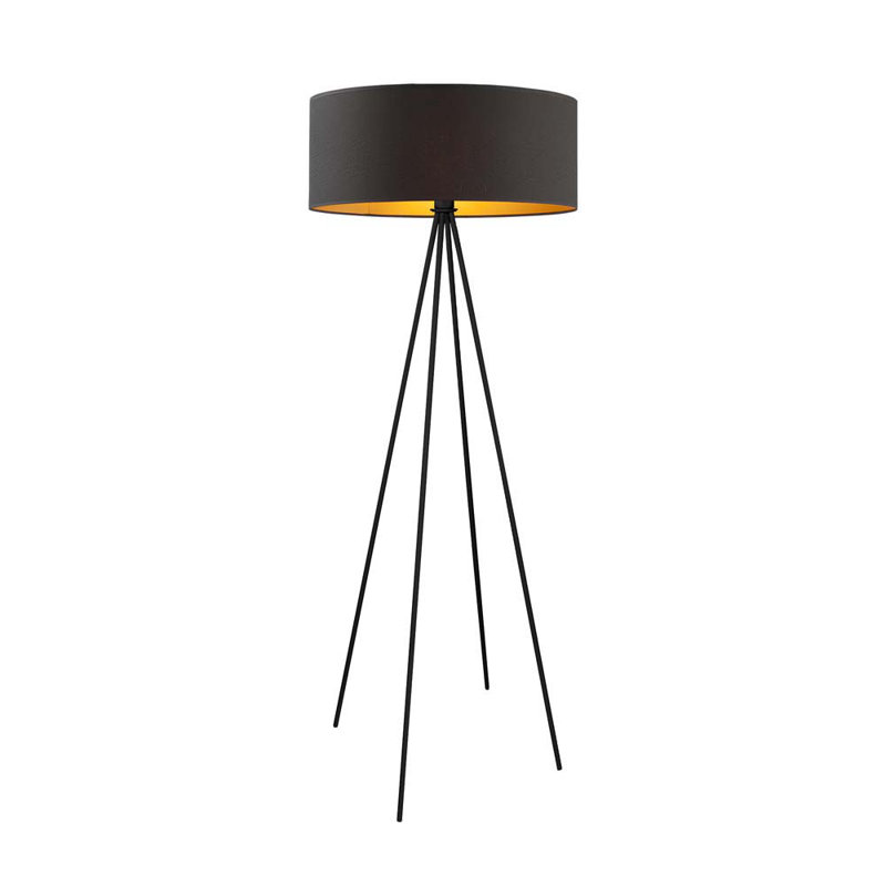 Randal 157cm Tripod Floor Lamp, Black, Black