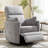 Experience Unmatched Comfort: Luxury Swivel Rocker Manual Recliner with Adjustable Pillows-1070884817