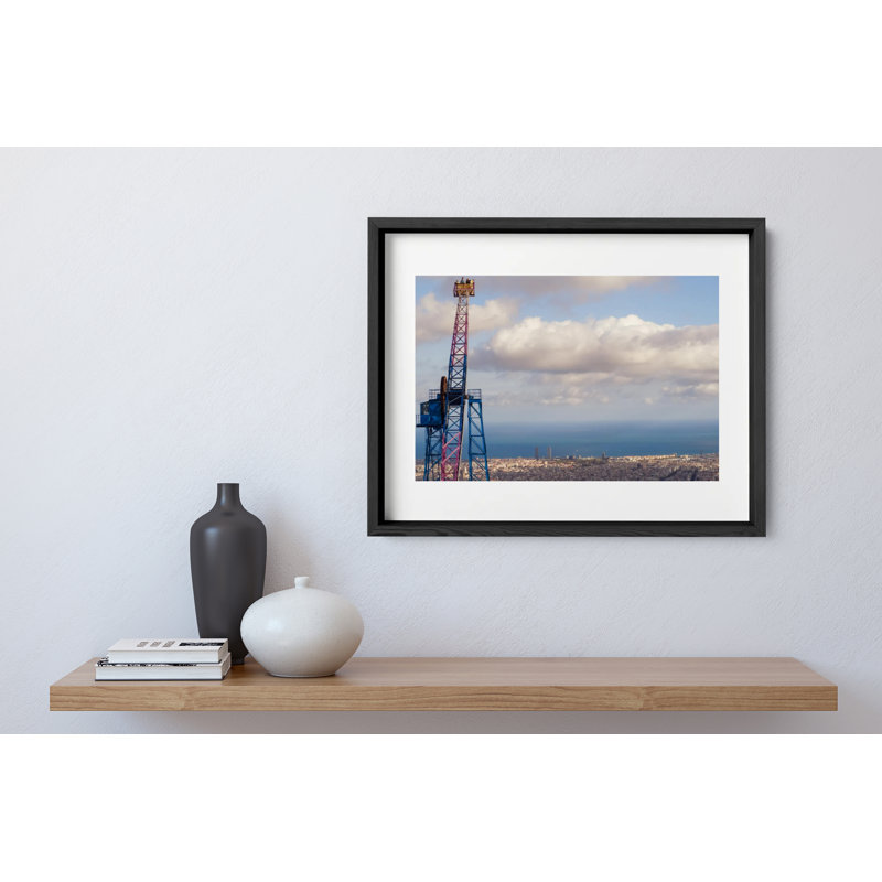 Lookout Point Print by Joseph Regan, 14" H x 16" W x 0.75" D, Black