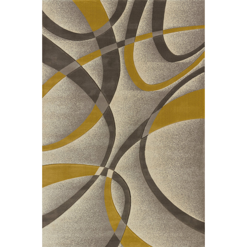 Dov Abstract Indoor Rug, Rectangle 1'10" x 2'8"
