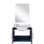 Meuble-lavabo simple.  Comptoir et miroir en marbre de culture-1147823658