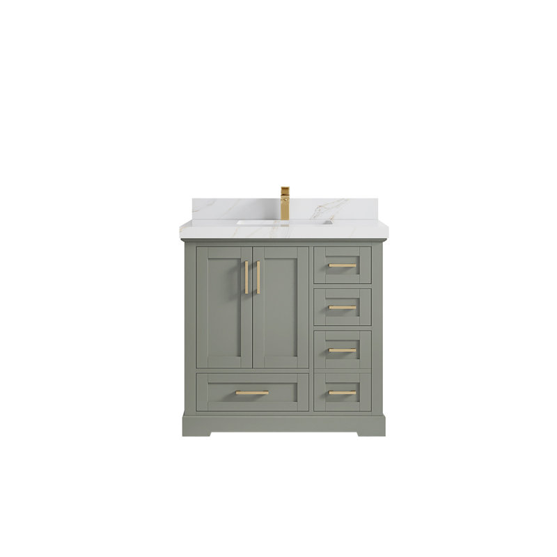 Boston 36 po X P 22 po De meuble-lavabo central D, Viola nuit