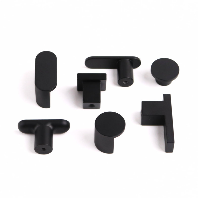 1.75" Oval Knob, Charcoal (Black)