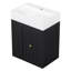 Meuble-lavabo de 20 pouces avec lavabo en céramique et armoire de rangement-1615651477