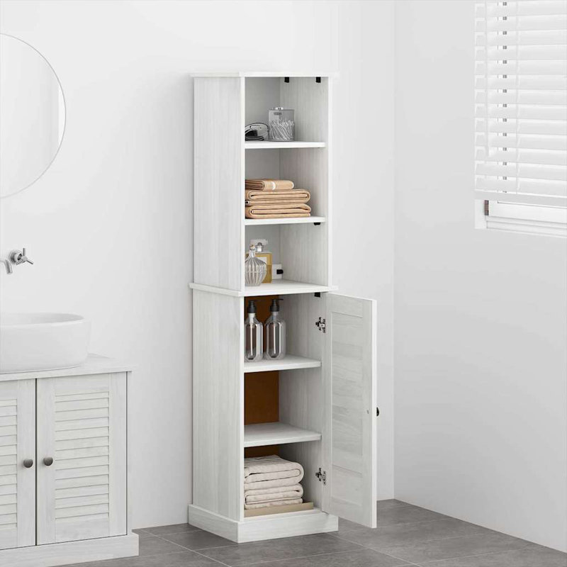 Frame Mounted Bathroom Cabinet, White