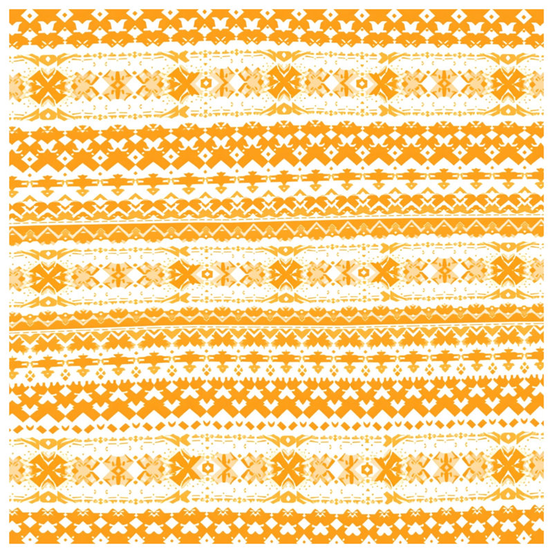 Tapis de bain orange et blanc, 24in W x 17in L