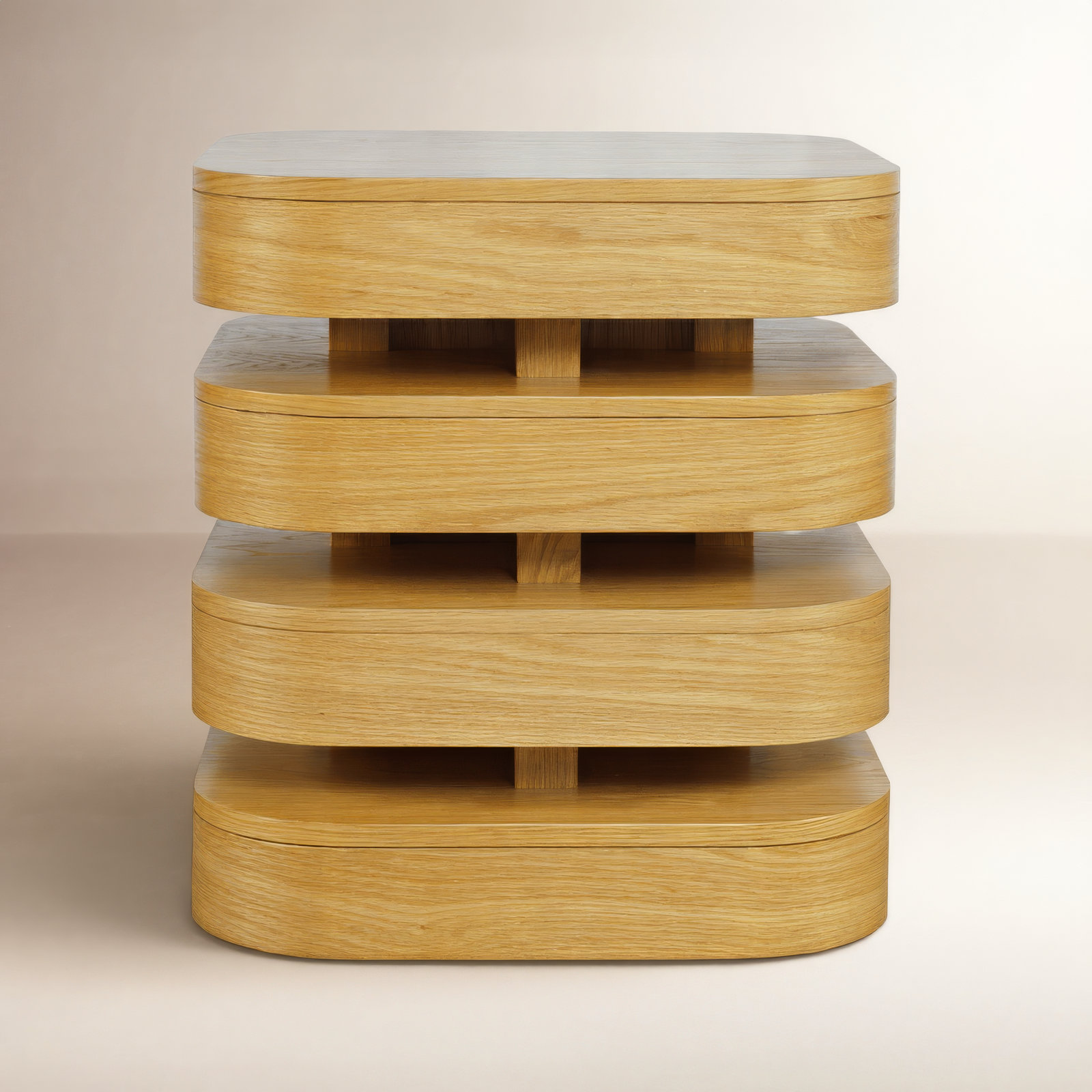 Bowmin End Table, Oak Wood