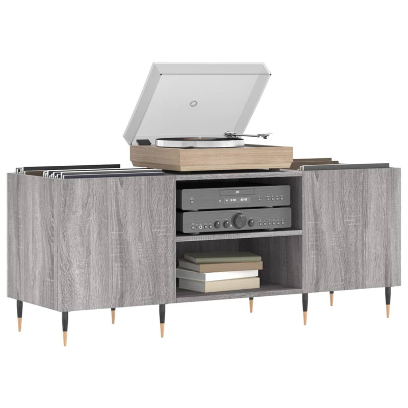 48cm H Media Cabinet, Grey Sonoma