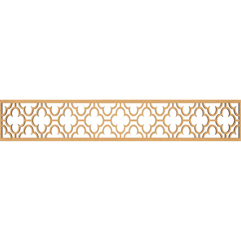 Moulure de Chicago, H 8 po x l 46,625 po x P 0,375 po, Bois aggloméré brut