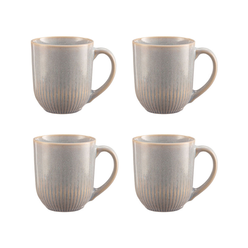 Reactive Linear Set Of 4 Mugs 400ML