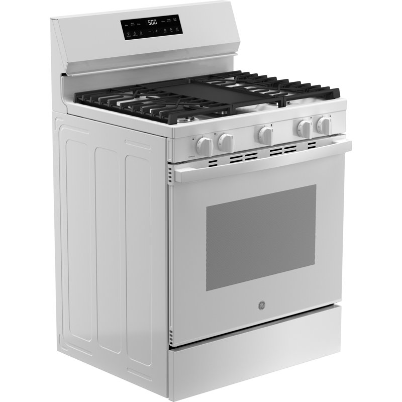 GE 30" Free-Standing Gas Range, White