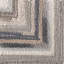 Concentric Geometric Handmade Tufted Wool Gray Area Rug-24129417