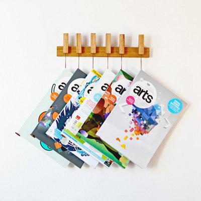 Hanna Solid Wood Magazine Rack
