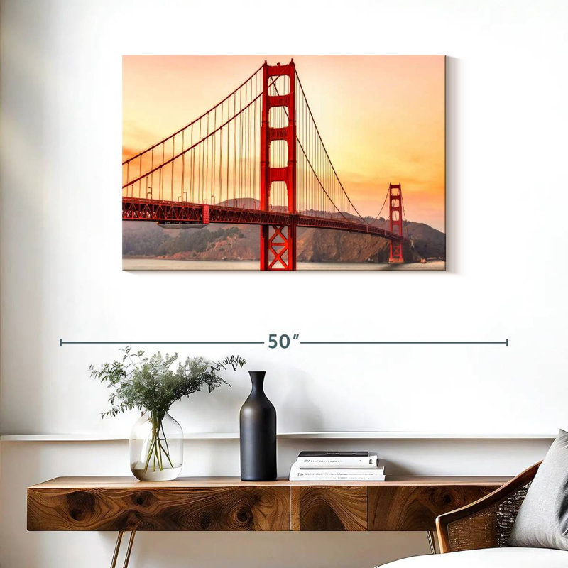 Lilie Golden Gate Bridge Structure, 24" H x 36" W