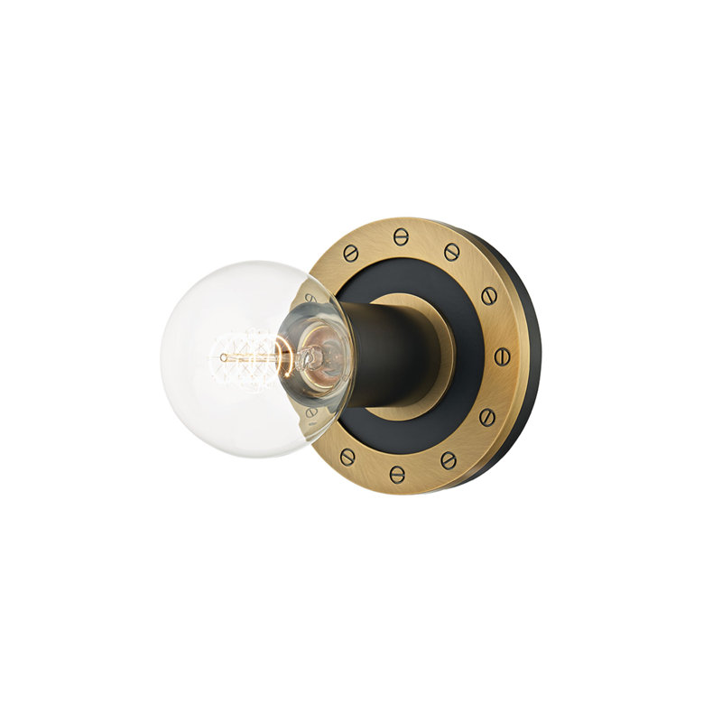 Teo 1 Light Bath and Vanity, Patina Brass/Soft Black