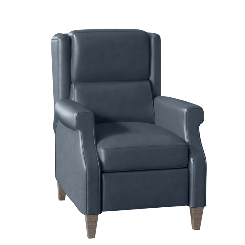 Gallaway Recliner, Stone, Aline Fumo Genuine Leather, Manual