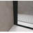 Bifold Shower Door, 1/4"(6Mm) Tempered Glass, Matte Black Aluminum Frame, Explosion Proof Film