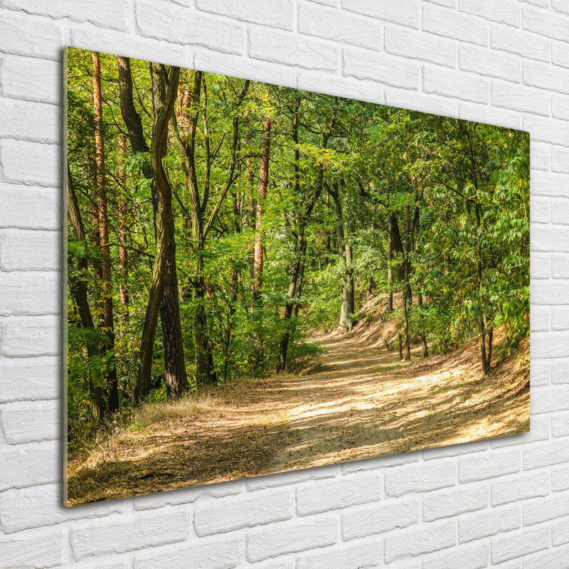 Forest Track - No Frame Print on Glass
