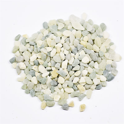 24 LBS Mixed Color River Rock - Small Gravel for Landscaping, Garden & Fish Tank