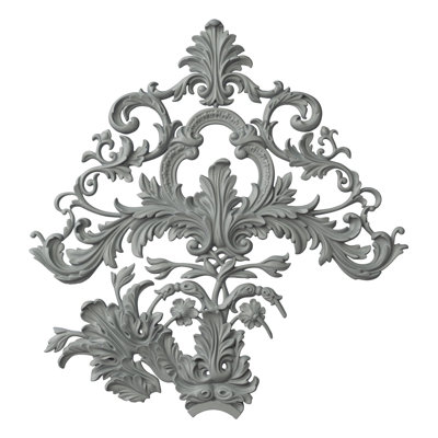 Médaillon de plafond Endurathane Arthur, DE 88 1/4 po x P 1 1/2 po, quatre pièces, apprêté en usine