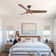 Farmhouse 56"  3 - Blade Modern LED Propeller Ceiling Fan with Remote Control and Light Kit Included