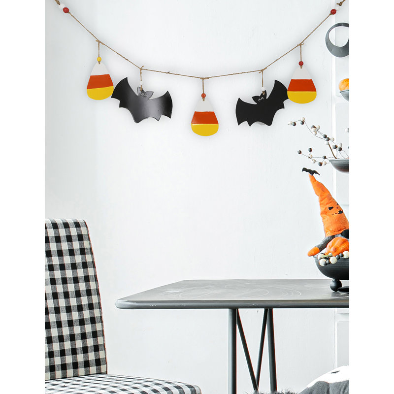 Ensemble de 2 guirlandes d'Halloween pour fêtes 47,5 x 7 po