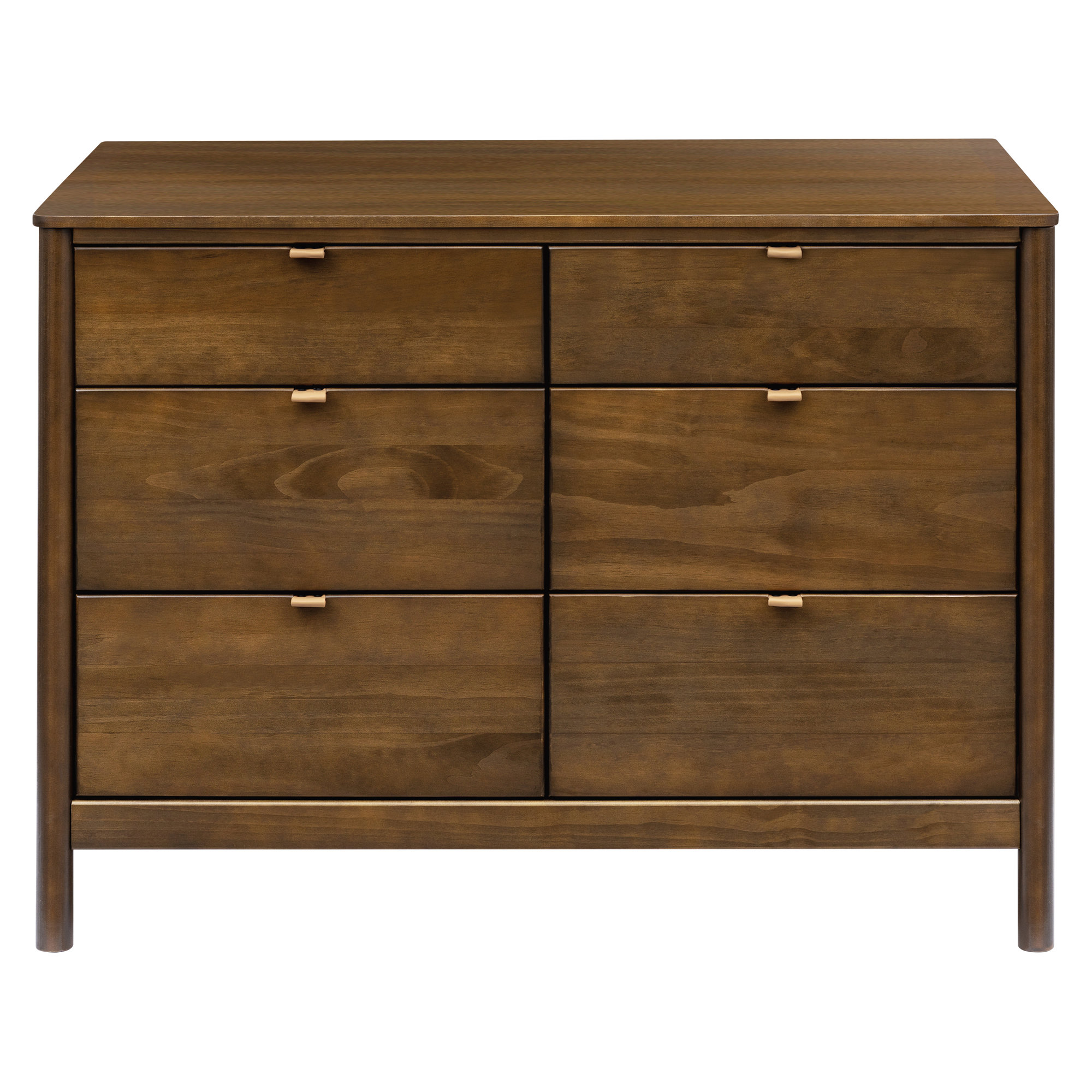 Bondi 6 Drawer Double Dresser, Brown