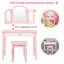 Kids Vanity Set with Mirror-540097968