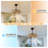 19.7" Boho 5-Blade Reversible Rattan Caged Ceiling Fan Light With Remote