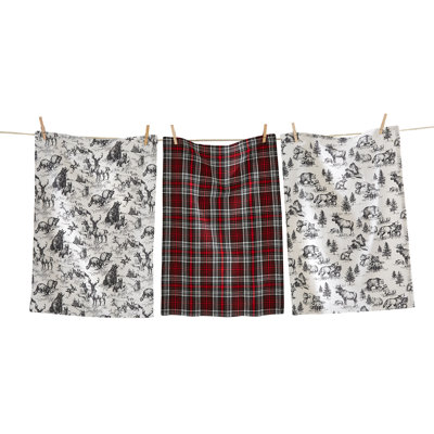 Woodland Animals Dishtowel S/3