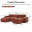 Canapé modulaire en velours avec 2 repose-pieds Camber-967251481-968777970
