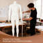 Mannequin homme 67 po Kinfant sans tête - Mannequin grand corps entier avec base en métal stable, bras / torse / pieds détachables - couture / couture / présentation de fenêtre / photographie