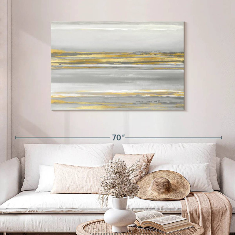 Subtle Reflections With Grey, 30" H x 45" W
