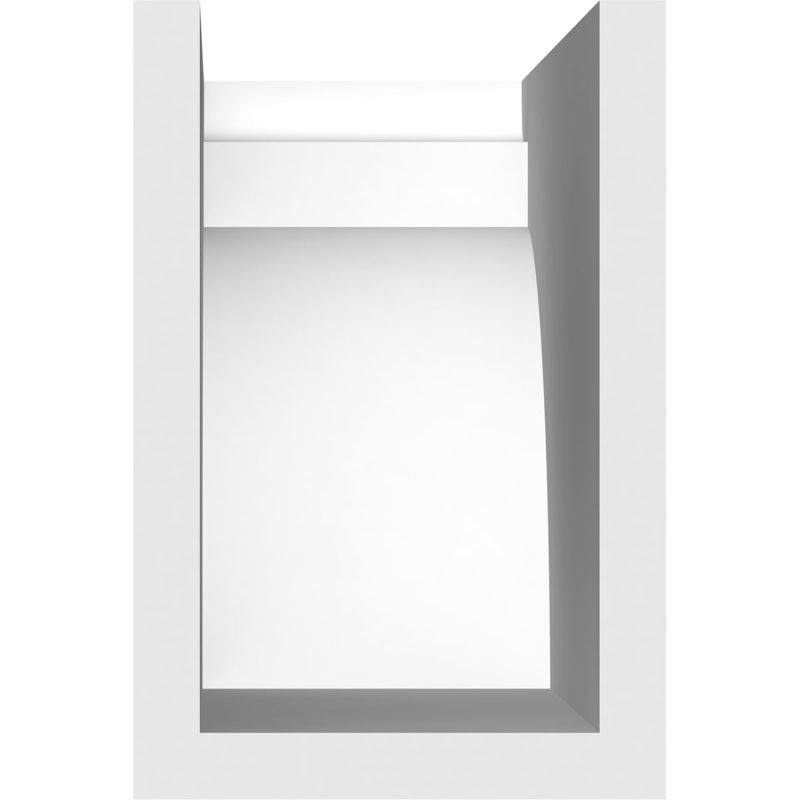 Queue de chevron standard en PVC de qualité architecturale Yorktown, H 6 po x L 4 po x P 12 po