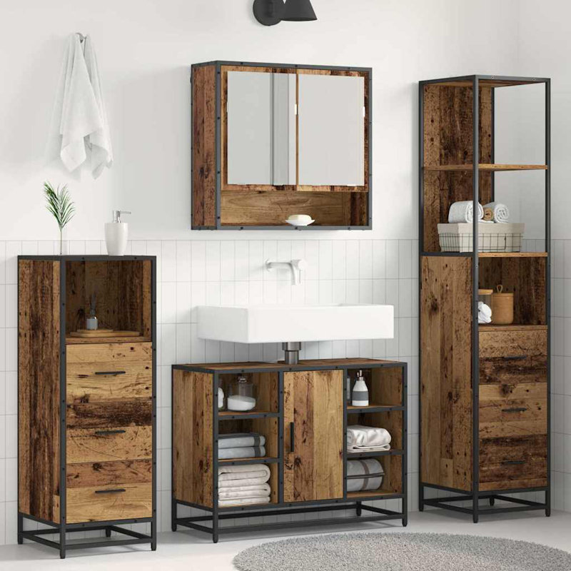 Vanity & Mirror Set