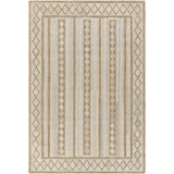 Rectangle Kardelen Wool Area Rug with Non-Slip Backing