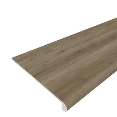 Noyer vieilli EverLux Basic 20 mm. P x L 48,42 po x l 11,81 po Tapis d'escalier en vinyle