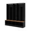 Arbre d'entrée large avec banc de rangement, armoire à chaussures minimaliste avec rangement cubique et tablettes-115167004