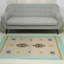 Tapis ivoire en laine fait main dhurrie caravan Parkey