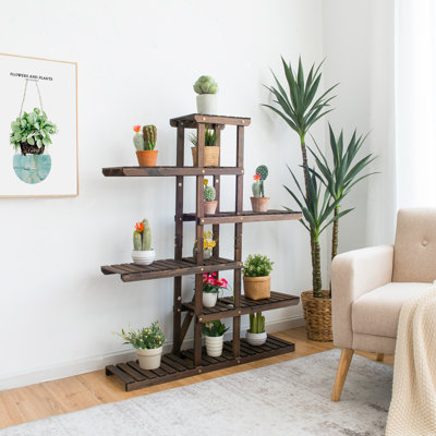 Havisham Solid Wood Plant Stand 6 Tier