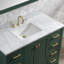 Meuble-lavabo simple autoportant de 48 po avec plateau en marbre de Carrare Whitney-88135099-88135100