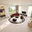 Semi-circular arc  negotiating sofa