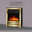 Meadow Castleton Fires & Fireplaces 129.54 cm W Electric Fireplace with 6824.28 BTU-653558287-662617453