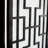 Sudoku 3 Panel Room Divider Screen, Black