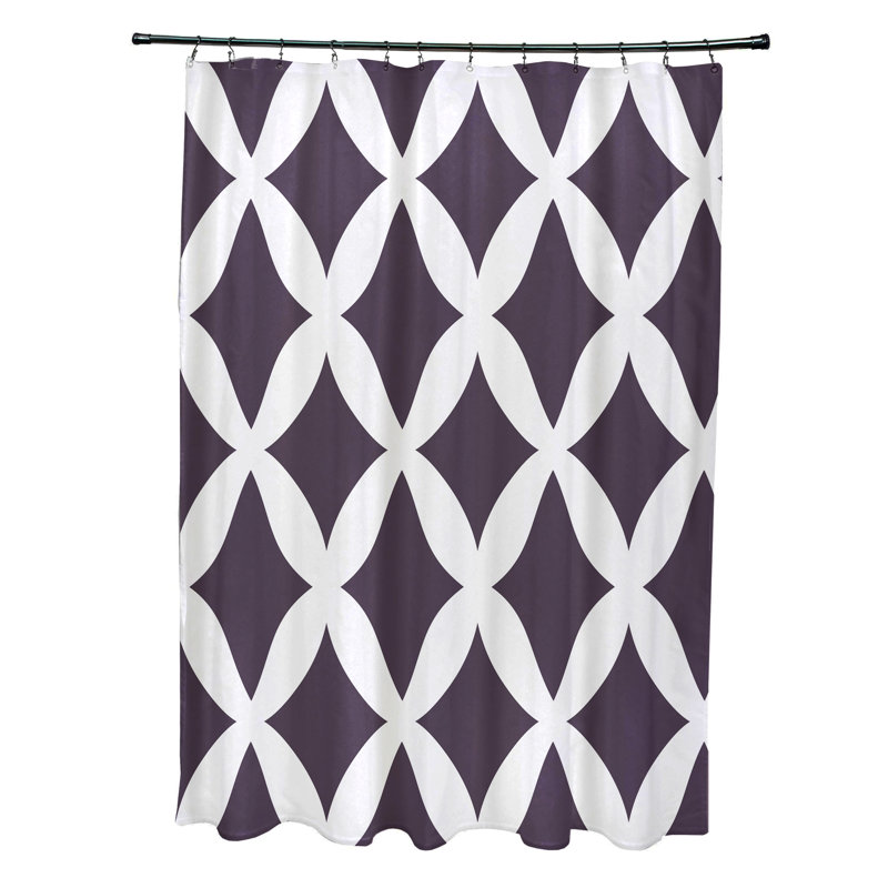 Joshi Floral Shower Curtain, Purple, 70" W x 73" L