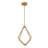 Lustre 8 lumières DEL or avec diffuseurs en silicone blanc-1387237213