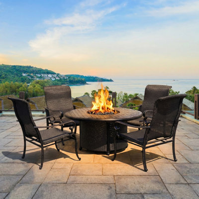 Hisham 4 - Person Patio Conversation Set