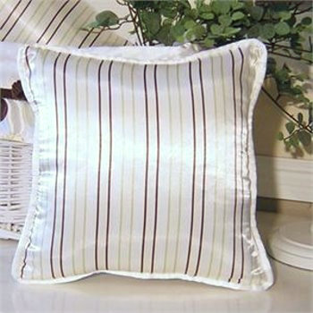 Ash Embroidered Cotton Blend Throw Pillow
