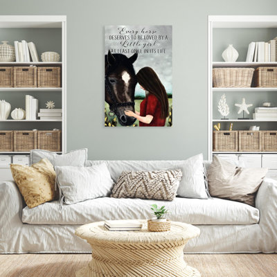 Gerstle Every Horse Deserves To Be Loved On Canvas Graphic Art -  Trinx, 2D0F99057D844F8BB7EA108182EEF016